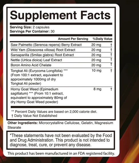 AlphaSteel ingredients