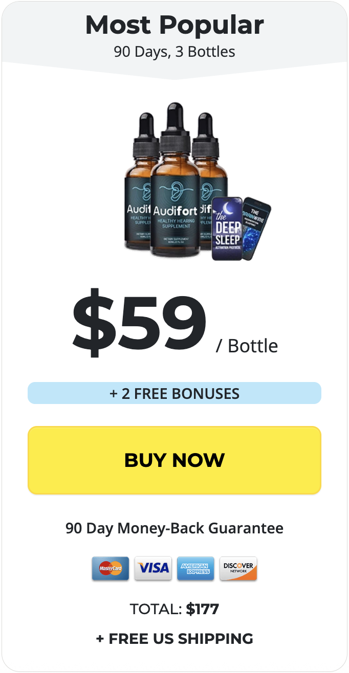 Audifort 3 bottles