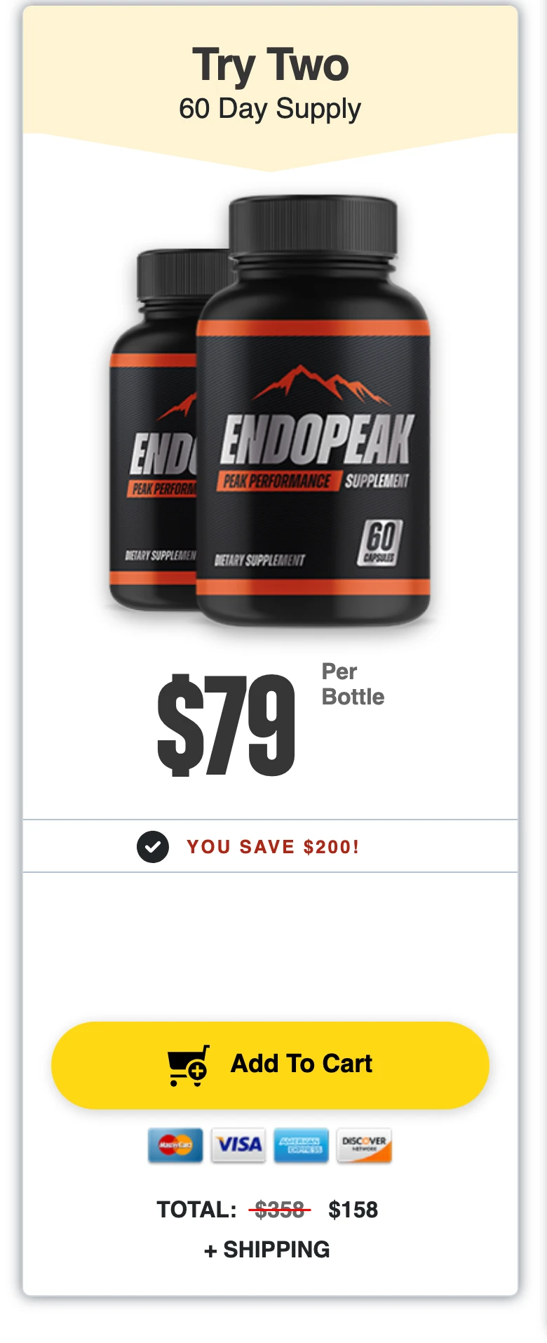 EndoPeak 2 bottles