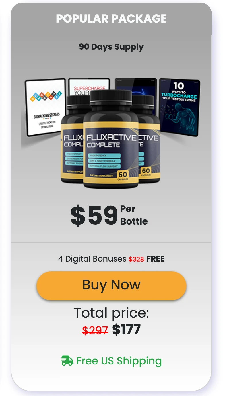 Fluxactive Complete 3 bottles