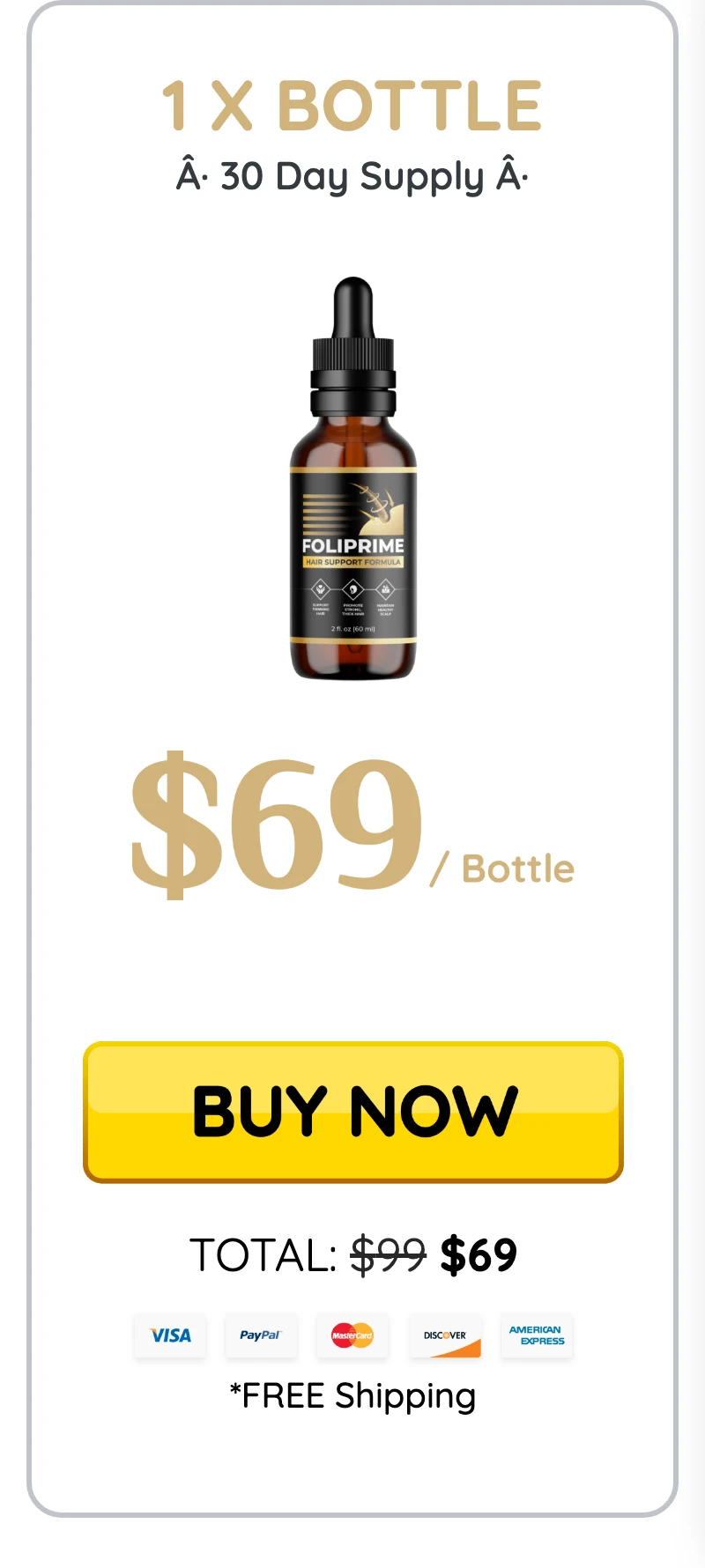 FoliPrime 1 bottle