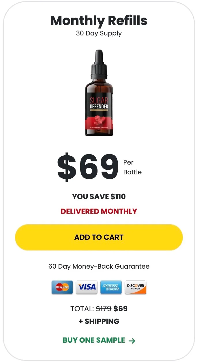 Sugar Defender 2 bottles